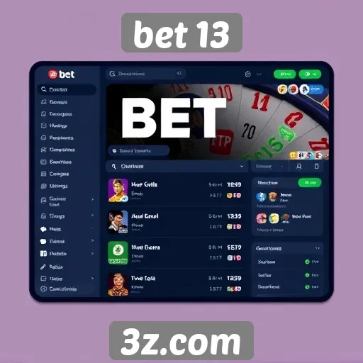 Interface do usuário e experiência de navegação no bet 13